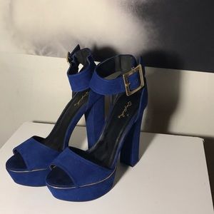 Quipid Blue Heels